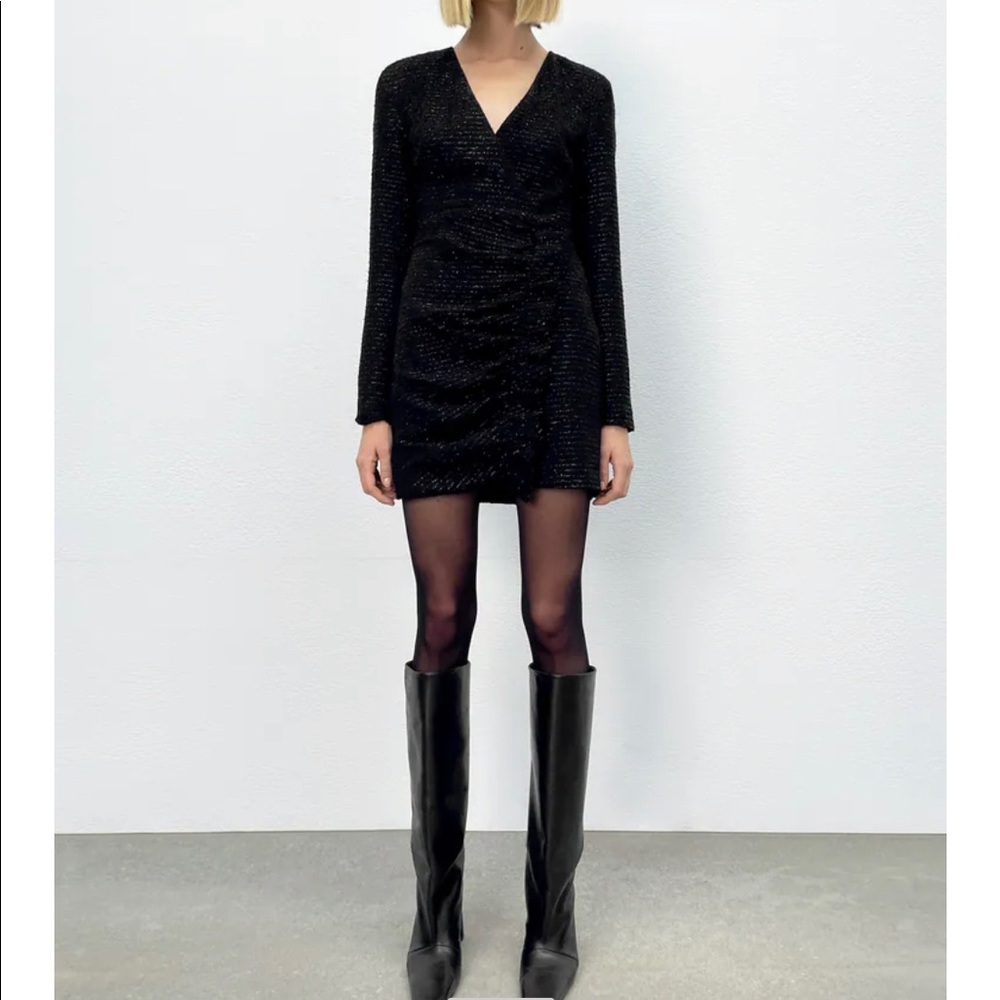Zara black mini dress